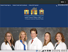 Tablet Screenshot of barrypointefamilycare.com